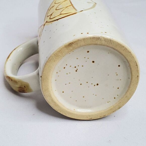 Fish Coffee Mug Cream Brown Yellow Speckle Studio Look 5 1/2" X 2 3/4 - Picture 6 of 6